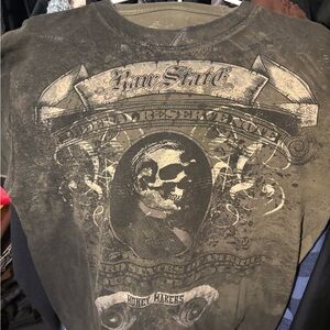 Xhilaration Olive Graphic T-Shirt